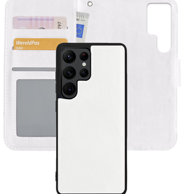 Nomfy Nomfy Samsung Galaxy S22 Ultra Hoesje Bookcase Uitneembaar - Wit