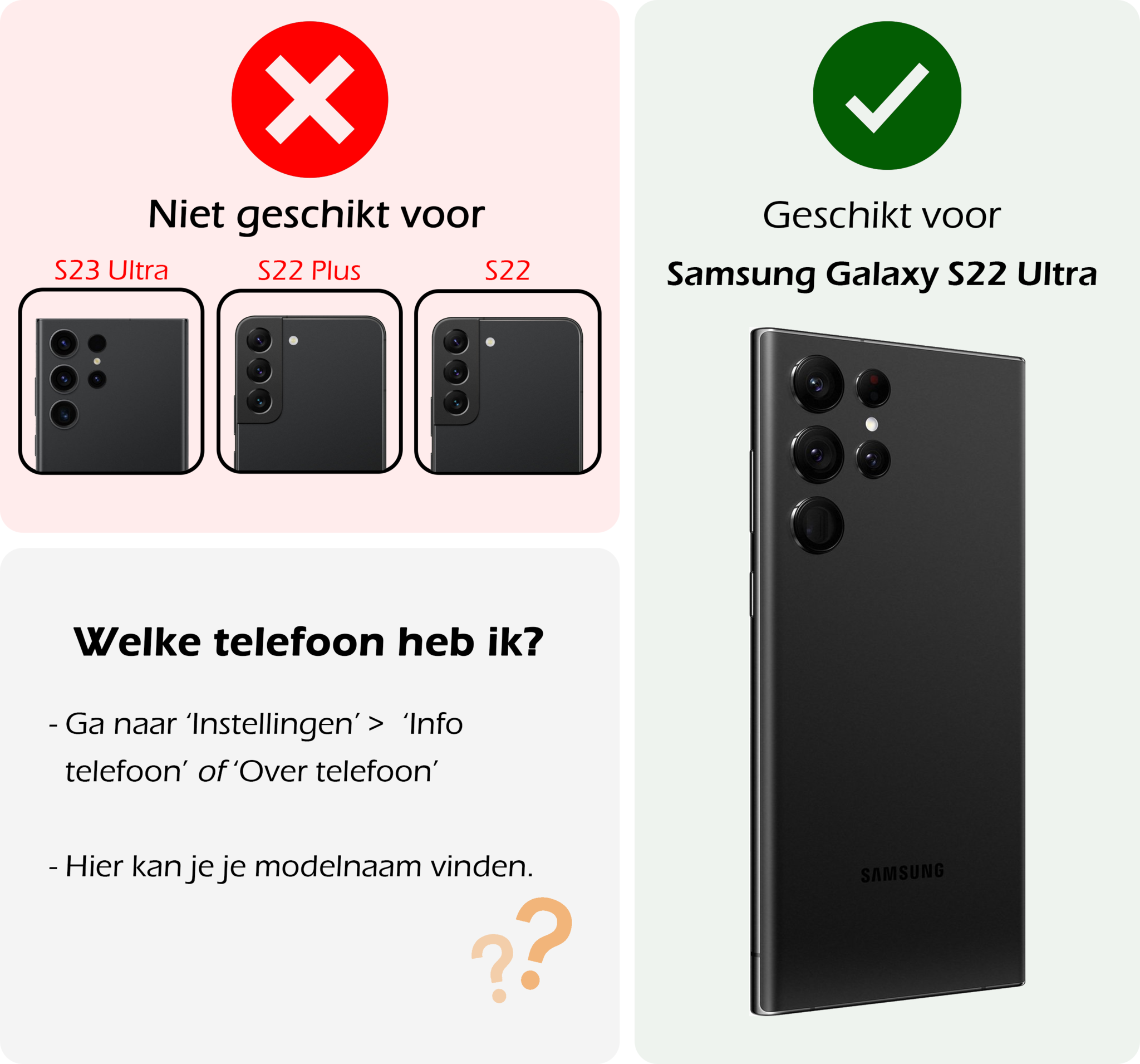 Nomfy Hoesje Geschikt voor <model> Hoesje 2-in-1 Bookcase Hoes Case Uitneembaar Met Screenprotector - Hoes Geschikt voor <model2> Hoes Cover - <color>