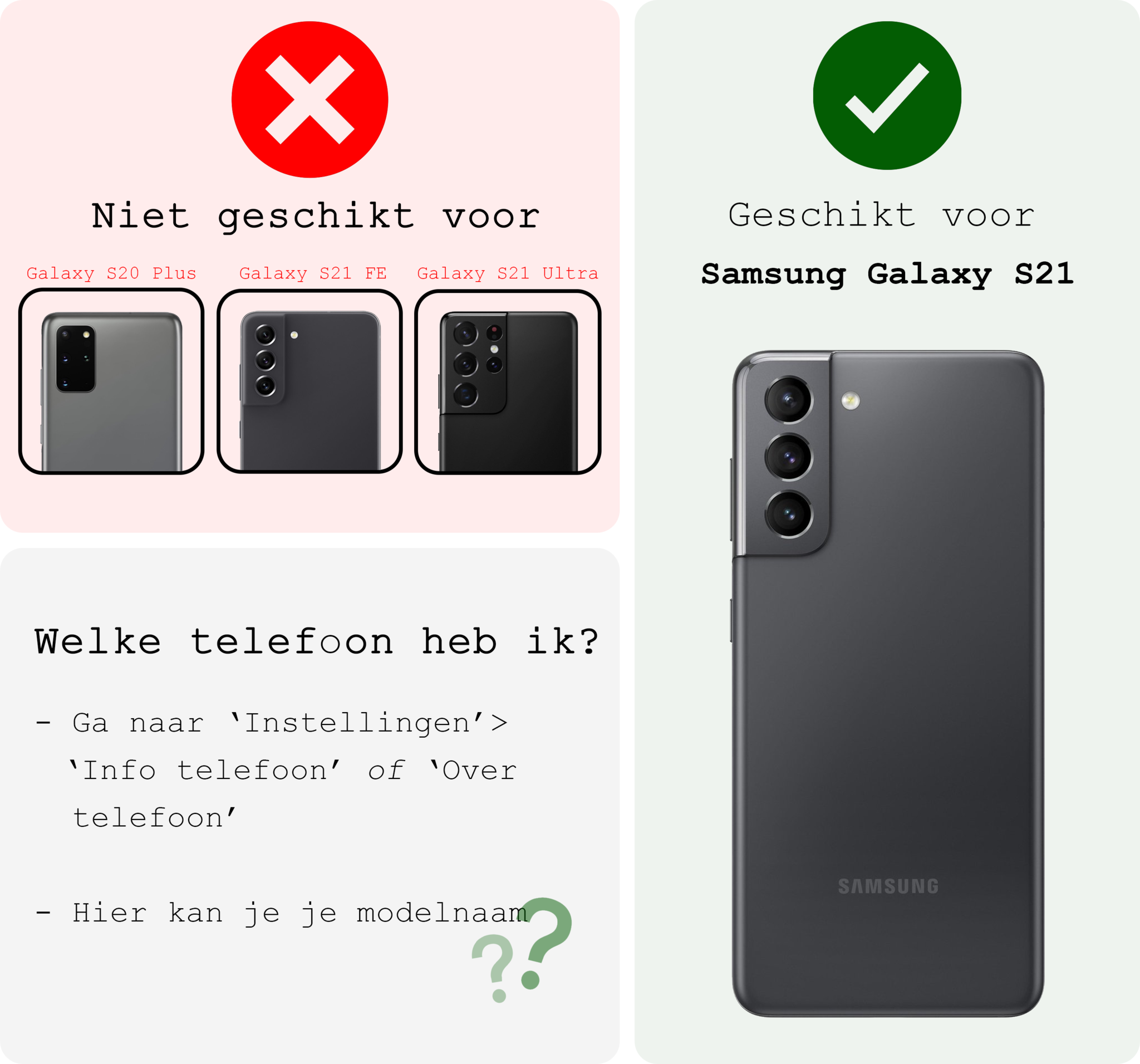 BASEY. Hoes Geschikt voor <model> Hoesje Bookcase Hoes 2-in-1 Cover - Hoesje Geschikt voor <model2> Hoes 2-in-1 Hoesje Case - <color>