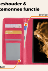 Nomfy Hoesje Geschikt voor <model> Hoesje 2-in-1 Bookcase Hoes Case Uitneembaar Met 2x Screenprotector - Hoes Geschikt voor <model2> Hoes Cover - <color>