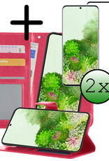 BASEY. Hoes Geschikt voor <model> Hoesje Bookcase Hoes 2-in-1 Cover Met 2x Screenprotector - Hoesje Geschikt voor <model2> Hoes 2-in-1 Hoesje Case - <color>