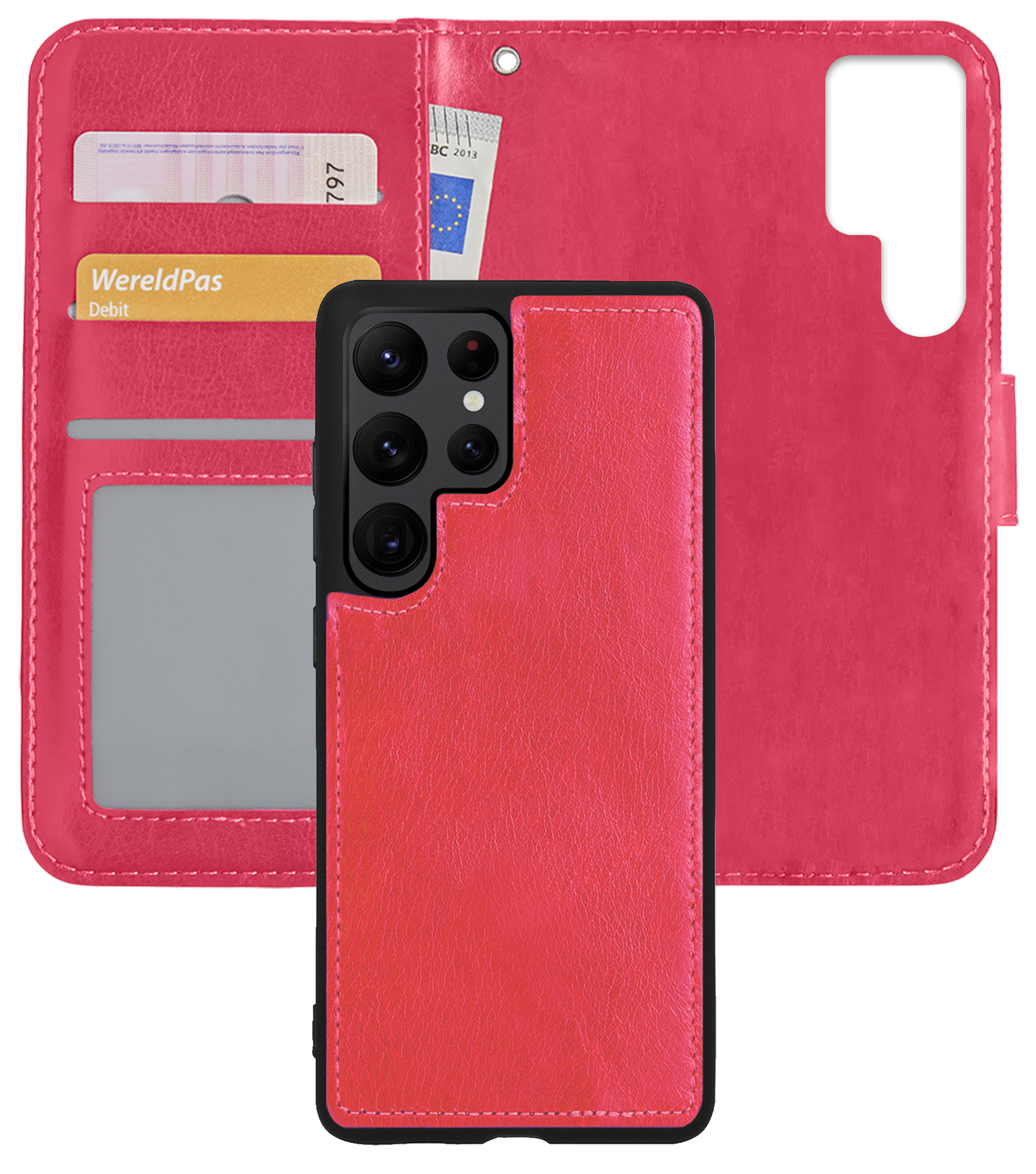 Nomfy Hoesje Geschikt voor <model> Hoesje 2-in-1 Bookcase Hoes Case Uitneembaar - Hoes Geschikt voor <model2> Hoes Cover - <color>