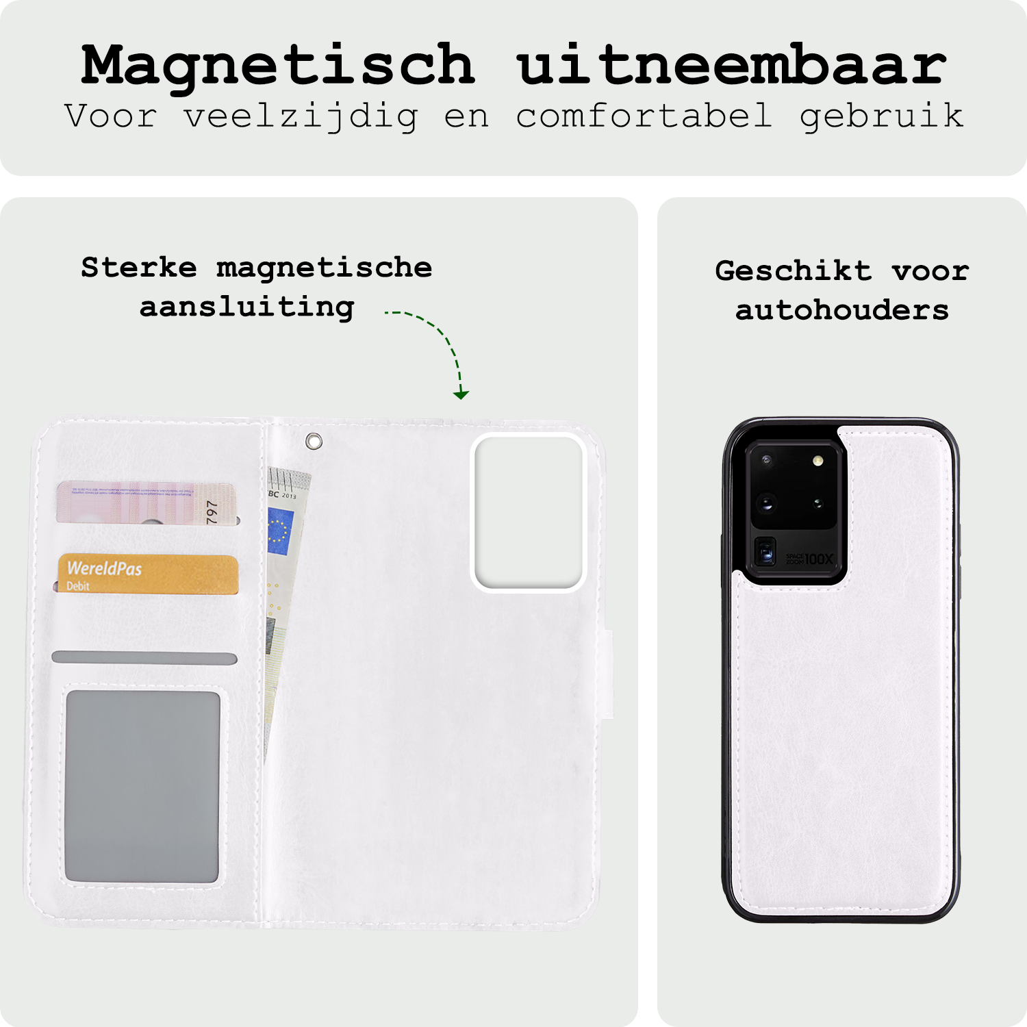 BASEY. Hoes Geschikt voor <model> Hoesje Bookcase Hoes 2-in-1 Cover Met Screenprotector - Hoesje Geschikt voor <model2> Hoes 2-in-1 Hoesje Case - <color>