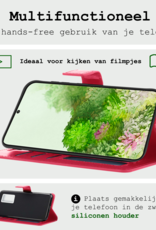 BASEY. Hoes Geschikt voor <model> Hoesje Bookcase Hoes 2-in-1 Cover Met Screenprotector - Hoesje Geschikt voor <model2> Hoes 2-in-1 Hoesje Case - <color>