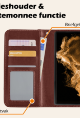 Nomfy Hoesje Geschikt voor <model> Hoesje 2-in-1 Bookcase Hoes Case Uitneembaar Met 2x Screenprotector - Hoes Geschikt voor <model2> Hoes Cover - <color>