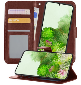 BASEY. BASEY. Samsung Galaxy S20 Ultra Hoesje Bookcase Uitneembaar - Bruin