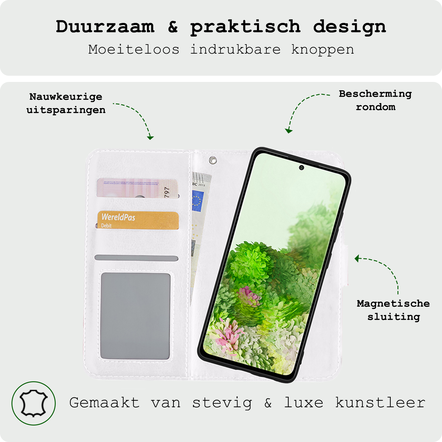 BASEY. Hoes Geschikt voor <model> Hoesje Bookcase Hoes 2-in-1 Cover Met 2x Screenprotector - Hoesje Geschikt voor <model2> Hoes 2-in-1 Hoesje Case - <color>