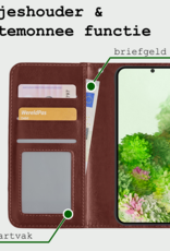 BASEY. Hoes Geschikt voor <model> Hoesje Bookcase Hoes 2-in-1 Cover Met 2x Screenprotector - Hoesje Geschikt voor <model2> Hoes 2-in-1 Hoesje Case - <color>