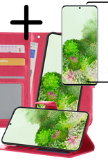 BASEY. Hoes Geschikt voor <model> Hoesje Bookcase Hoes 2-in-1 Cover Met Screenprotector - Hoesje Geschikt voor <model2> Hoes 2-in-1 Hoesje Case - <color>