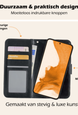 Nomfy Hoesje Geschikt voor <model> Hoesje 2-in-1 Bookcase Hoes Case Uitneembaar Met 2x Screenprotector - Hoes Geschikt voor <model2> Hoes Cover - <color>