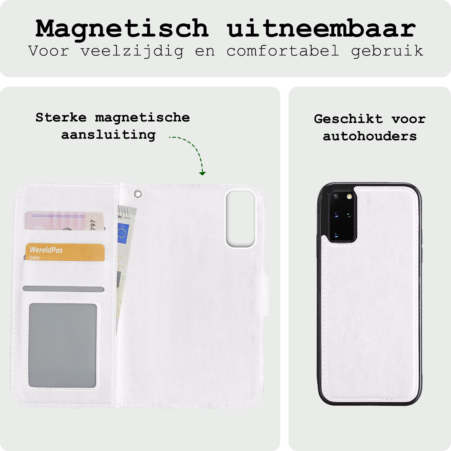 BASEY. Hoes Geschikt voor <model> Hoesje Bookcase Hoes 2-in-1 Cover - Hoesje Geschikt voor <model2> Hoes 2-in-1 Hoesje Case - <color>