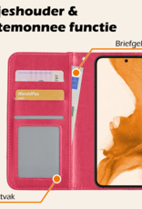 Nomfy Hoesje Geschikt voor <model> Hoesje 2-in-1 Bookcase Hoes Case Uitneembaar Met 2x Screenprotector - Hoes Geschikt voor <model2> Hoes Cover - <color>