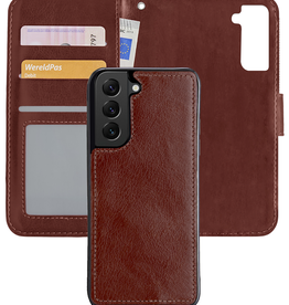 Nomfy Nomfy Samsung Galaxy S22 Plus Hoesje Bookcase Uitneembaar - Bruin