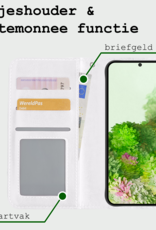 BASEY. Hoes Geschikt voor <model> Hoesje Bookcase Hoes 2-in-1 Cover Met Screenprotector - Hoesje Geschikt voor <model2> Hoes 2-in-1 Hoesje Case - <color>