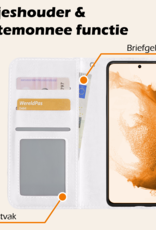 Nomfy Hoesje Geschikt voor <model> Hoesje 2-in-1 Bookcase Hoes Case Uitneembaar Met 2x Screenprotector - Hoes Geschikt voor <model2> Hoes Cover - <color>