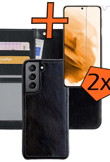 Nomfy Hoesje Geschikt voor <model> Hoesje 2-in-1 Bookcase Hoes Case Uitneembaar Met 2x Screenprotector - Hoes Geschikt voor <model2> Hoes Cover - <color>