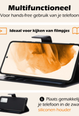Nomfy Hoesje Geschikt voor <model> Hoesje 2-in-1 Bookcase Hoes Case Uitneembaar Met 2x Screenprotector - Hoes Geschikt voor <model2> Hoes Cover - <color>
