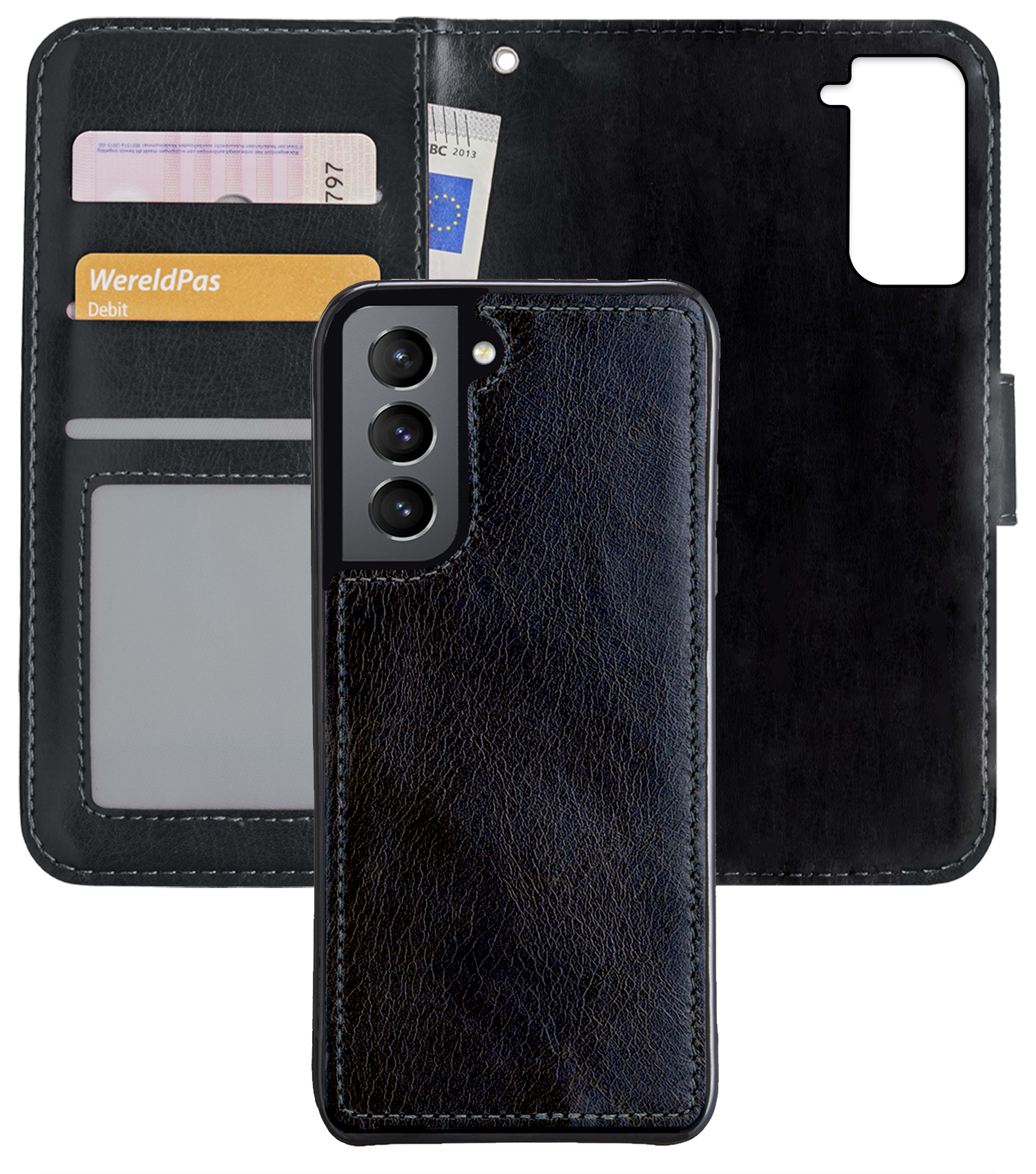 Nomfy Hoesje Geschikt voor <model> Hoesje 2-in-1 Bookcase Hoes Case Uitneembaar - Hoes Geschikt voor <model2> Hoes Cover - <color>