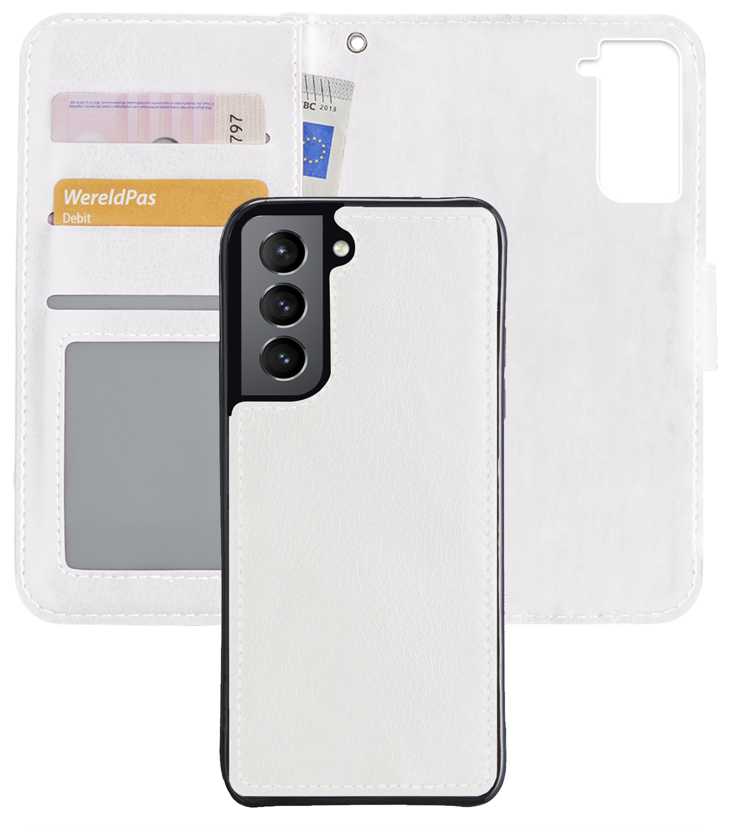 Nomfy Hoesje Geschikt voor <model> Hoesje 2-in-1 Bookcase Hoes Case Uitneembaar - Hoes Geschikt voor <model2> Hoes Cover - <color>