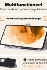 Nomfy Hoesje Geschikt voor <model> Hoesje 2-in-1 Bookcase Hoes Case Uitneembaar Met 2x Screenprotector - Hoes Geschikt voor <model2> Hoes Cover - <color>