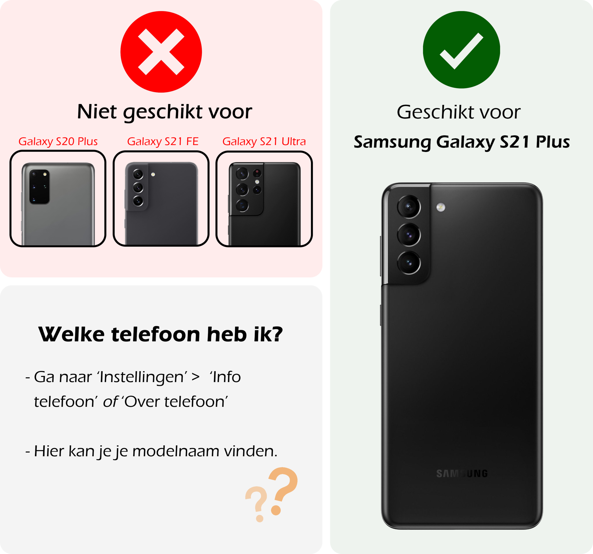 Nomfy Hoesje Geschikt voor <model> Hoesje 2-in-1 Bookcase Hoes Case Uitneembaar Met Screenprotector - Hoes Geschikt voor <model2> Hoes Cover - <color>