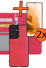 Nomfy Hoesje Geschikt voor <model> Hoesje 2-in-1 Bookcase Hoes Case Uitneembaar Met 2x Screenprotector - Hoes Geschikt voor <model2> Hoes Cover - <color>