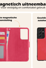 Nomfy Hoesje Geschikt voor <model> Hoesje 2-in-1 Bookcase Hoes Case Uitneembaar Met 2x Screenprotector - Hoes Geschikt voor <model2> Hoes Cover - <color>