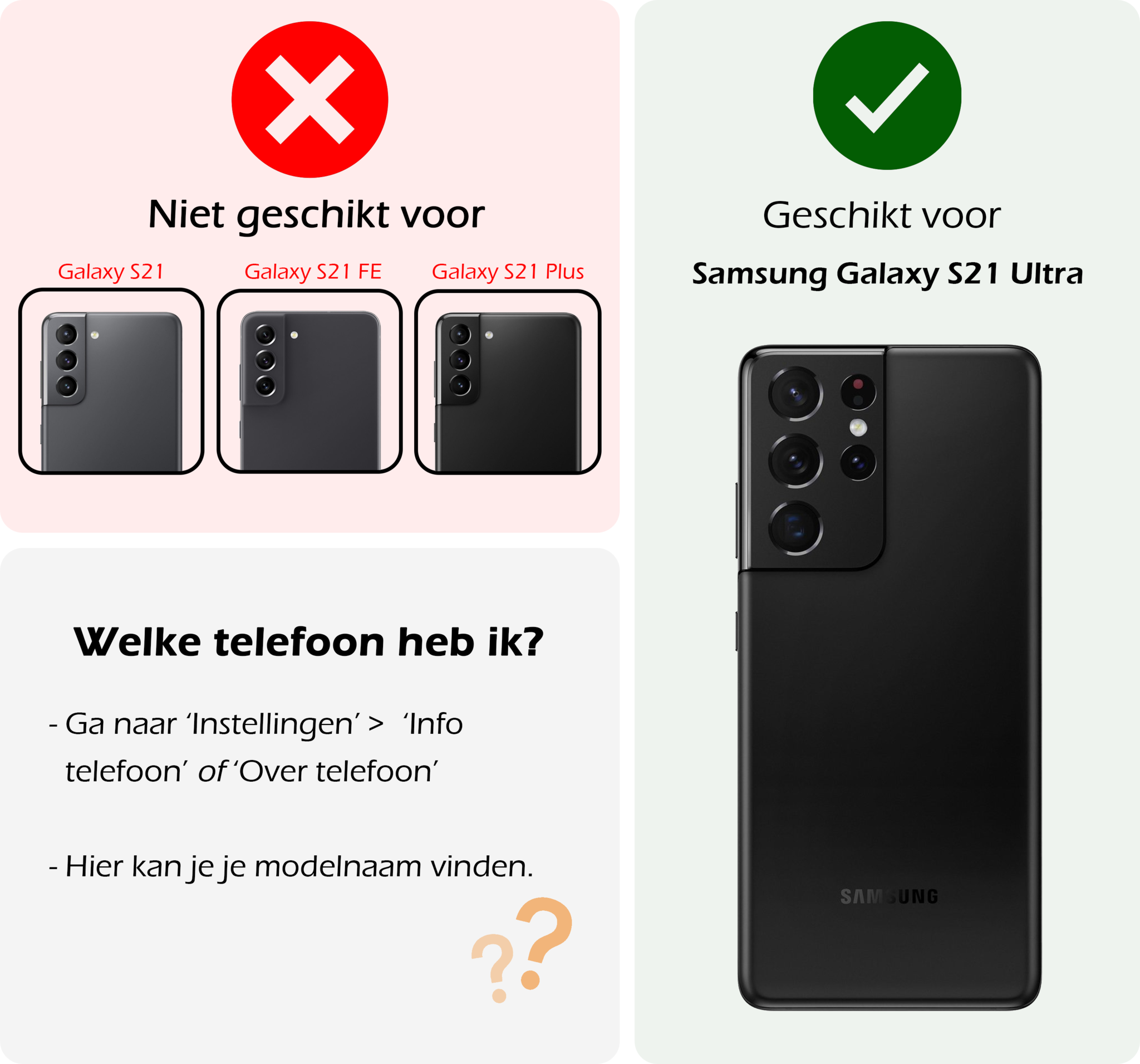 Nomfy Hoesje Geschikt voor <model> Hoesje 2-in-1 Bookcase Hoes Case Uitneembaar Met 2x Screenprotector - Hoes Geschikt voor <model2> Hoes Cover - <color>