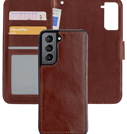 Nomfy Nomfy Samsung Galaxy S21 Plus Hoesje Bookcase Uitneembaar - Bruin
