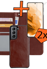 Nomfy Hoesje Geschikt voor <model> Hoesje 2-in-1 Bookcase Hoes Case Uitneembaar Met 2x Screenprotector - Hoes Geschikt voor <model2> Hoes Cover - <color>