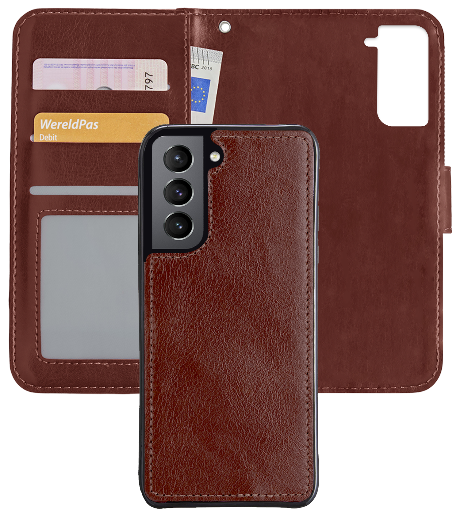 Nomfy Hoesje Geschikt voor <model> Hoesje 2-in-1 Bookcase Hoes Case Uitneembaar - Hoes Geschikt voor <model2> Hoes Cover - <color>