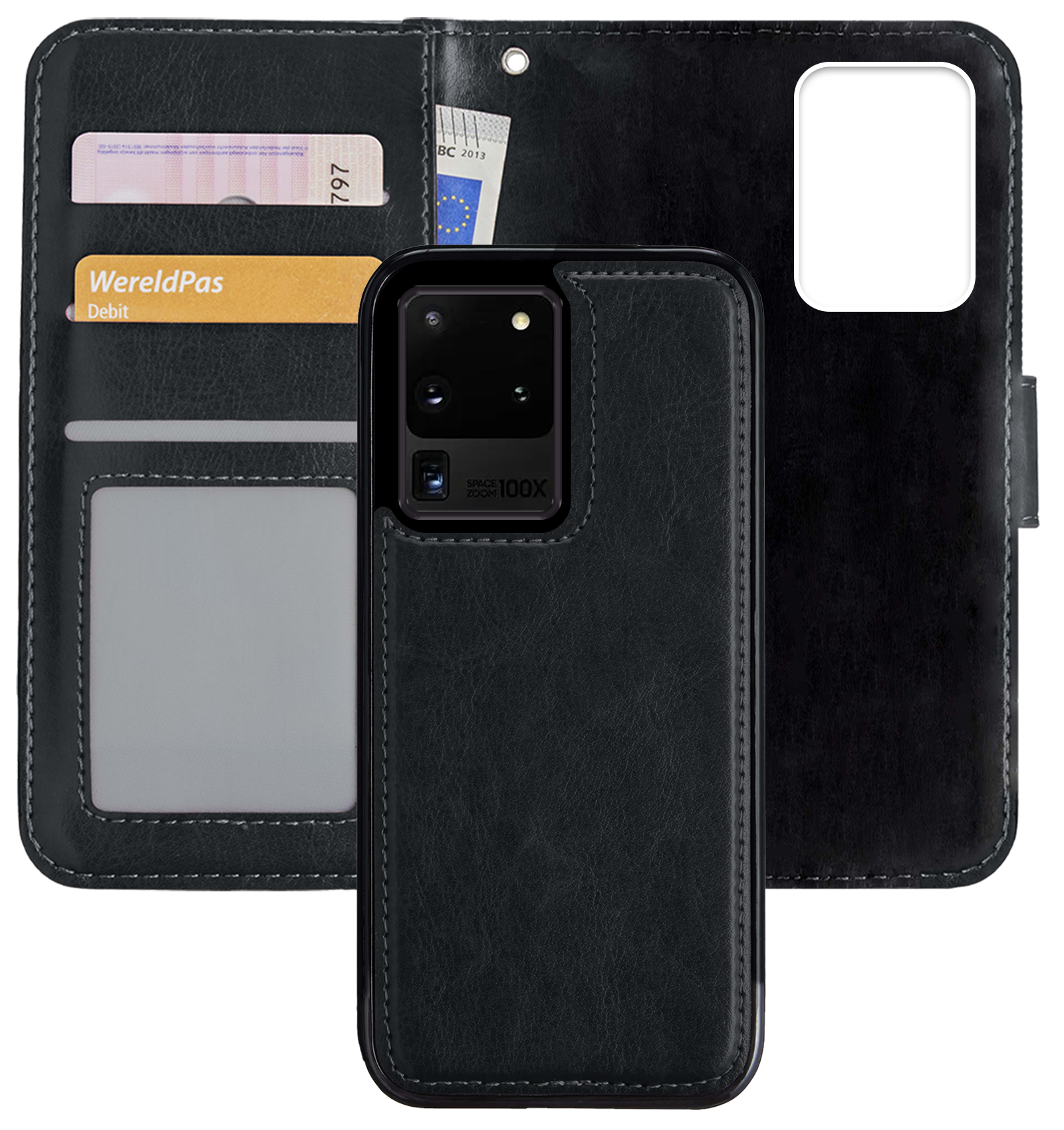 Nomfy Hoesje Geschikt voor <model> Hoesje 2-in-1 Bookcase Hoes Case Uitneembaar - Hoes Geschikt voor <model2> Hoes Cover - <color>