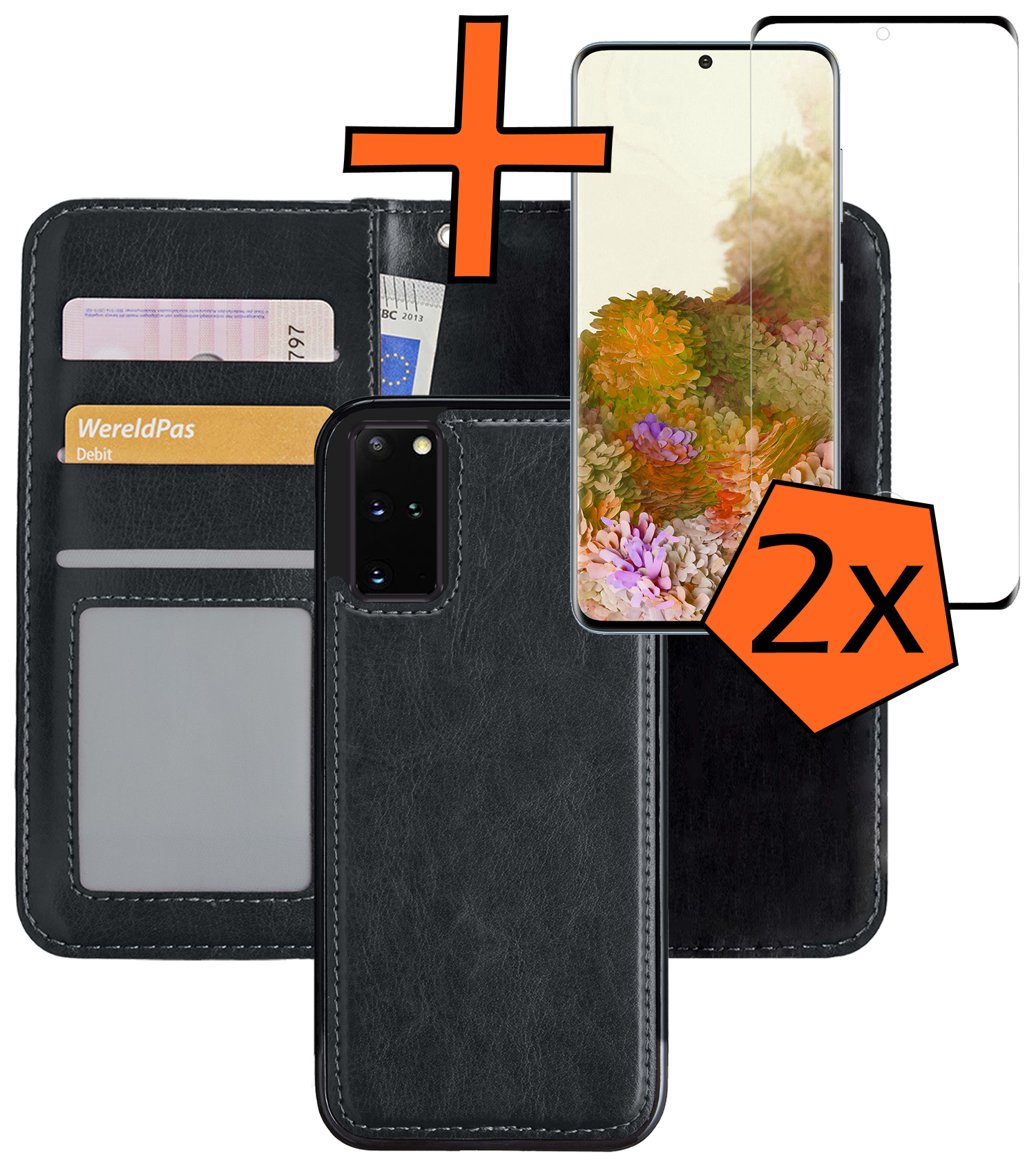 Nomfy Hoesje Geschikt voor <model> Hoesje 2-in-1 Bookcase Hoes Case Uitneembaar Met 2x Screenprotector - Hoes Geschikt voor <model2> Hoes Cover - <color>