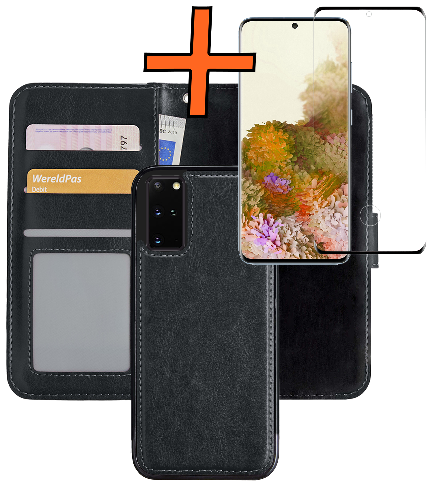 Nomfy Hoesje Geschikt voor <model> Hoesje 2-in-1 Bookcase Hoes Case Uitneembaar Met Screenprotector - Hoes Geschikt voor <model2> Hoes Cover - <color>