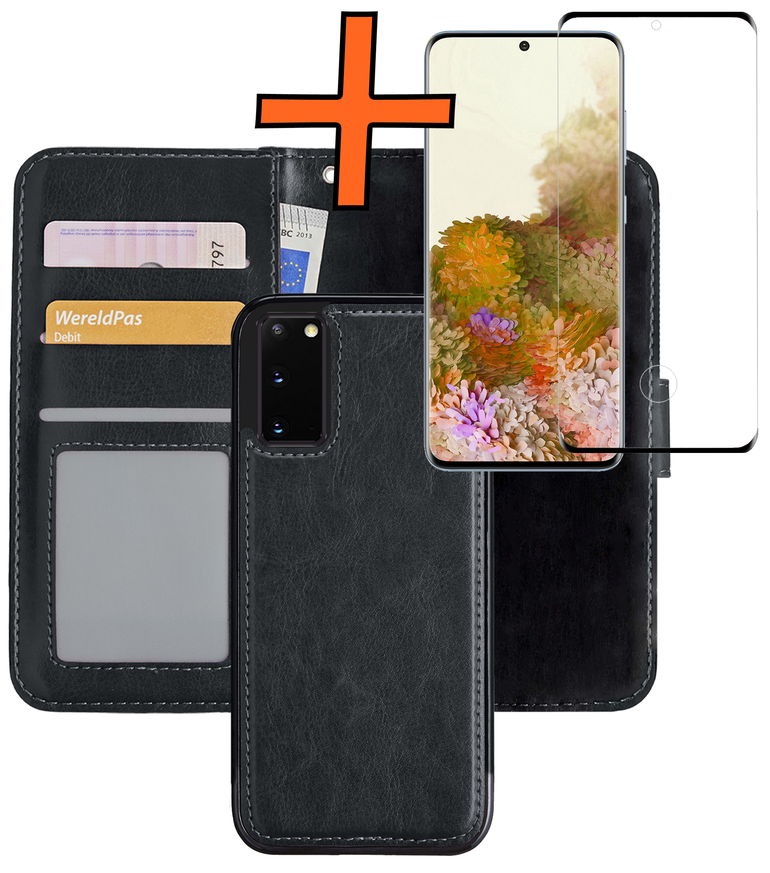 Nomfy Hoesje Geschikt voor <model> Hoesje 2-in-1 Bookcase Hoes Case Uitneembaar Met Screenprotector - Hoes Geschikt voor <model2> Hoes Cover - <color>