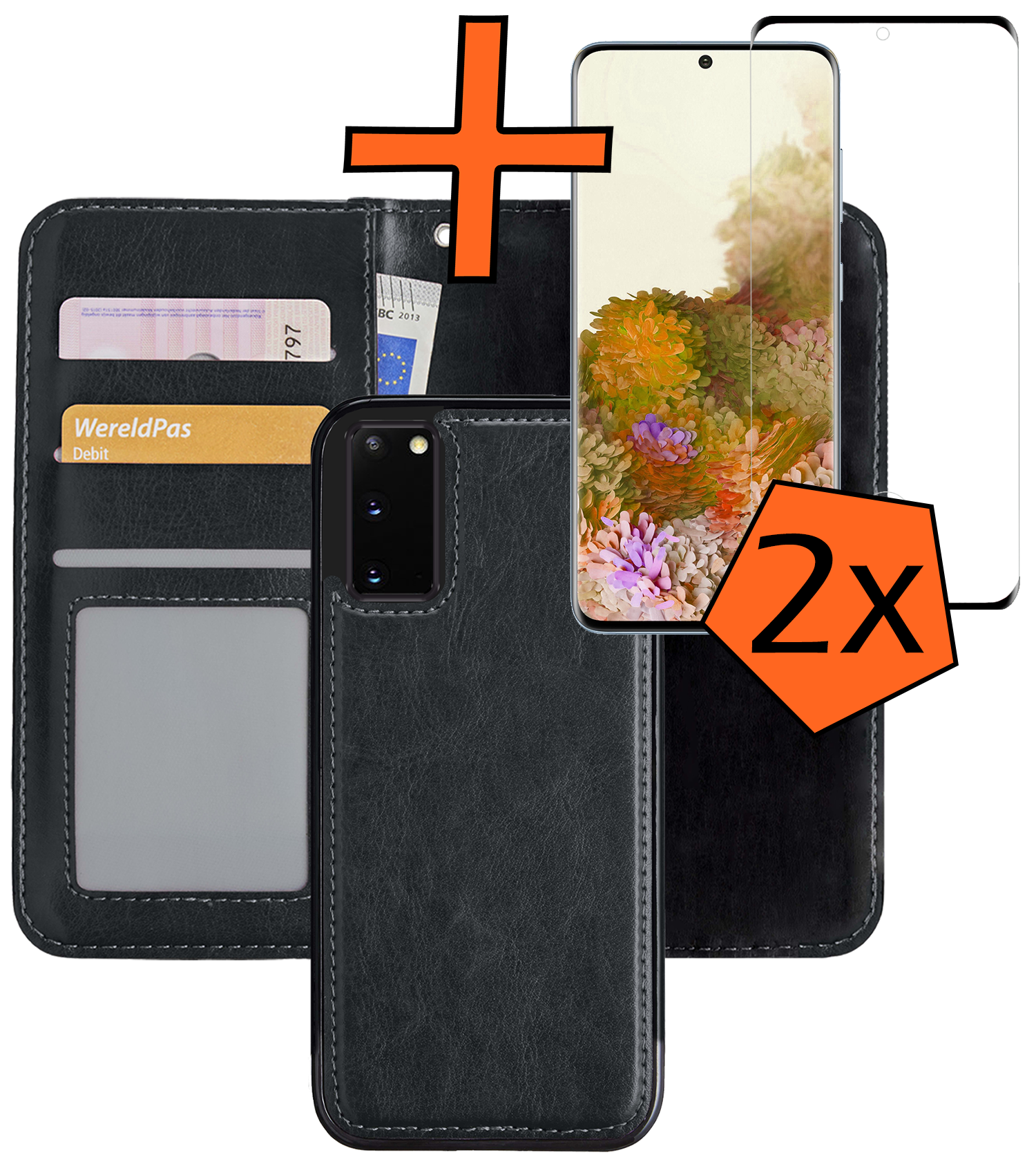 Nomfy Hoesje Geschikt voor <model> Hoesje 2-in-1 Bookcase Hoes Case Uitneembaar Met 2x Screenprotector - Hoes Geschikt voor <model2> Hoes Cover - <color>