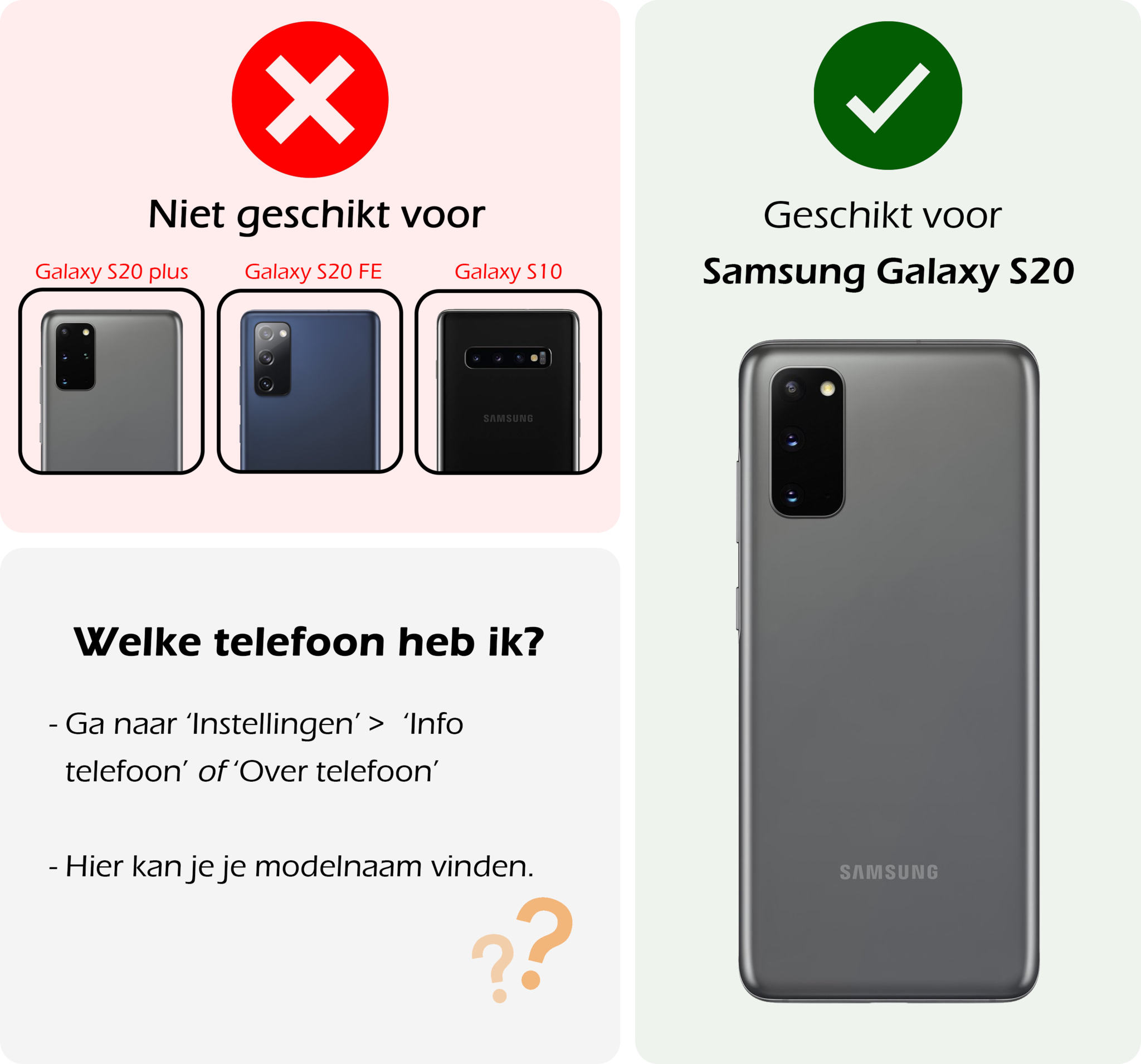 Nomfy Hoesje Geschikt voor <model> Hoesje 2-in-1 Bookcase Hoes Case Uitneembaar Met Screenprotector - Hoes Geschikt voor <model2> Hoes Cover - <color>