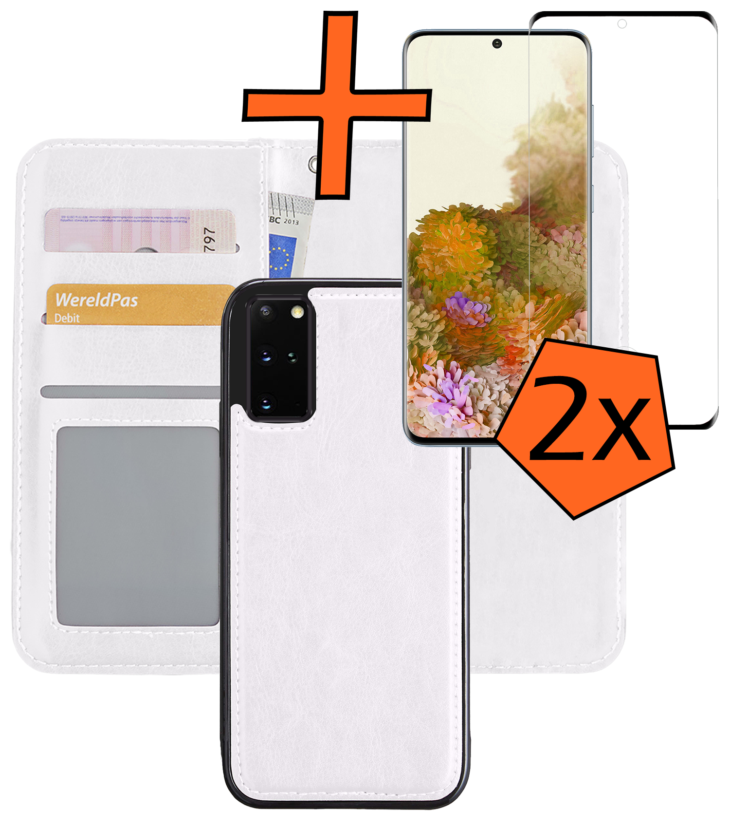 Nomfy Hoesje Geschikt voor <model> Hoesje 2-in-1 Bookcase Hoes Case Uitneembaar Met 2x Screenprotector - Hoes Geschikt voor <model2> Hoes Cover - <color>