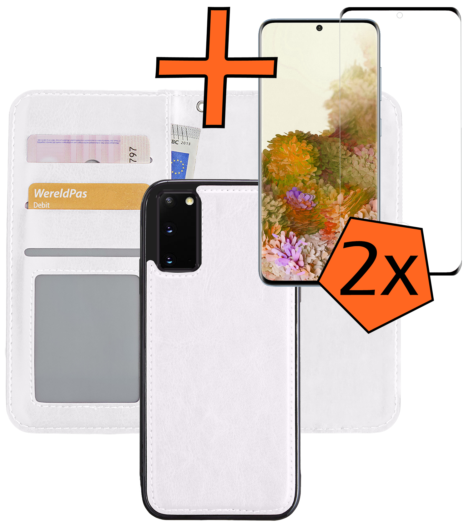 Nomfy Hoesje Geschikt voor <model> Hoesje 2-in-1 Bookcase Hoes Case Uitneembaar Met 2x Screenprotector - Hoes Geschikt voor <model2> Hoes Cover - <color>