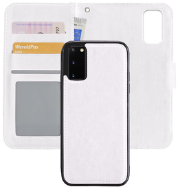 Nomfy Nomfy Samsung Galaxy S20 Hoesje Bookcase Uitneembaar - Wit