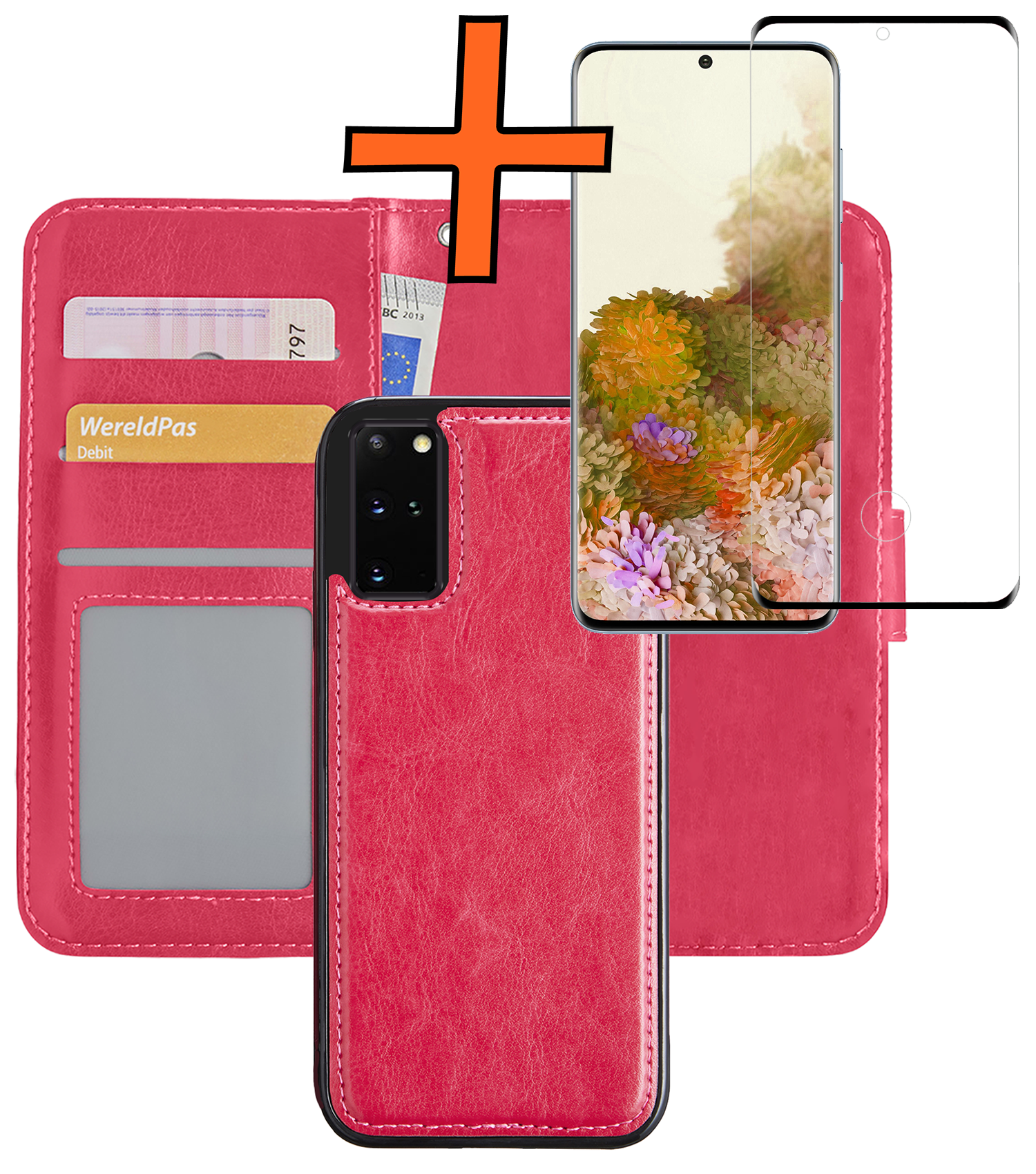 Nomfy Hoesje Geschikt voor <model> Hoesje 2-in-1 Bookcase Hoes Case Uitneembaar Met Screenprotector - Hoes Geschikt voor <model2> Hoes Cover - <color>