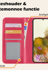 Nomfy Hoesje Geschikt voor <model> Hoesje 2-in-1 Bookcase Hoes Case Uitneembaar Met 2x Screenprotector - Hoes Geschikt voor <model2> Hoes Cover - <color>