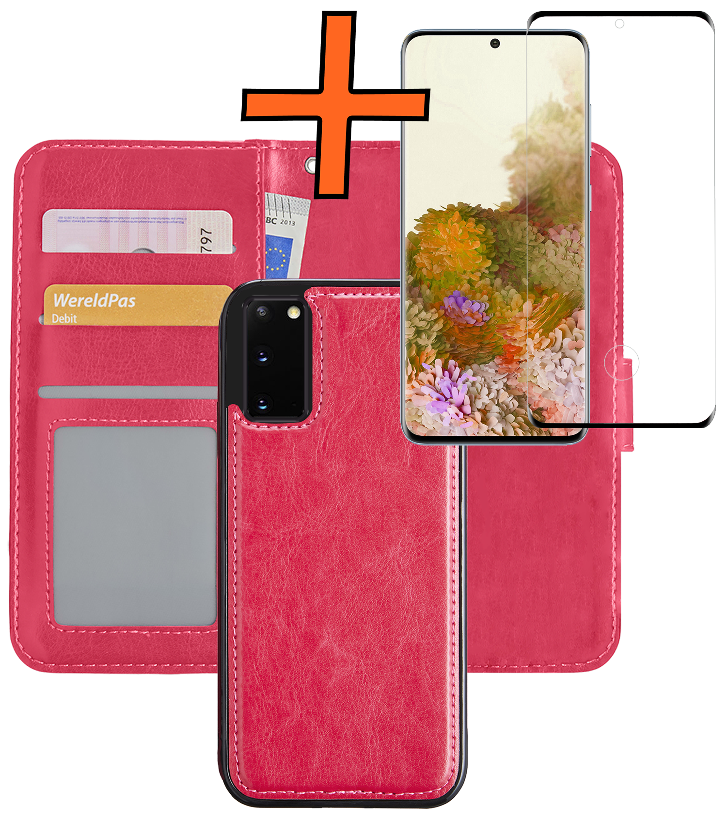 Nomfy Hoesje Geschikt voor <model> Hoesje 2-in-1 Bookcase Hoes Case Uitneembaar Met Screenprotector - Hoes Geschikt voor <model2> Hoes Cover - <color>