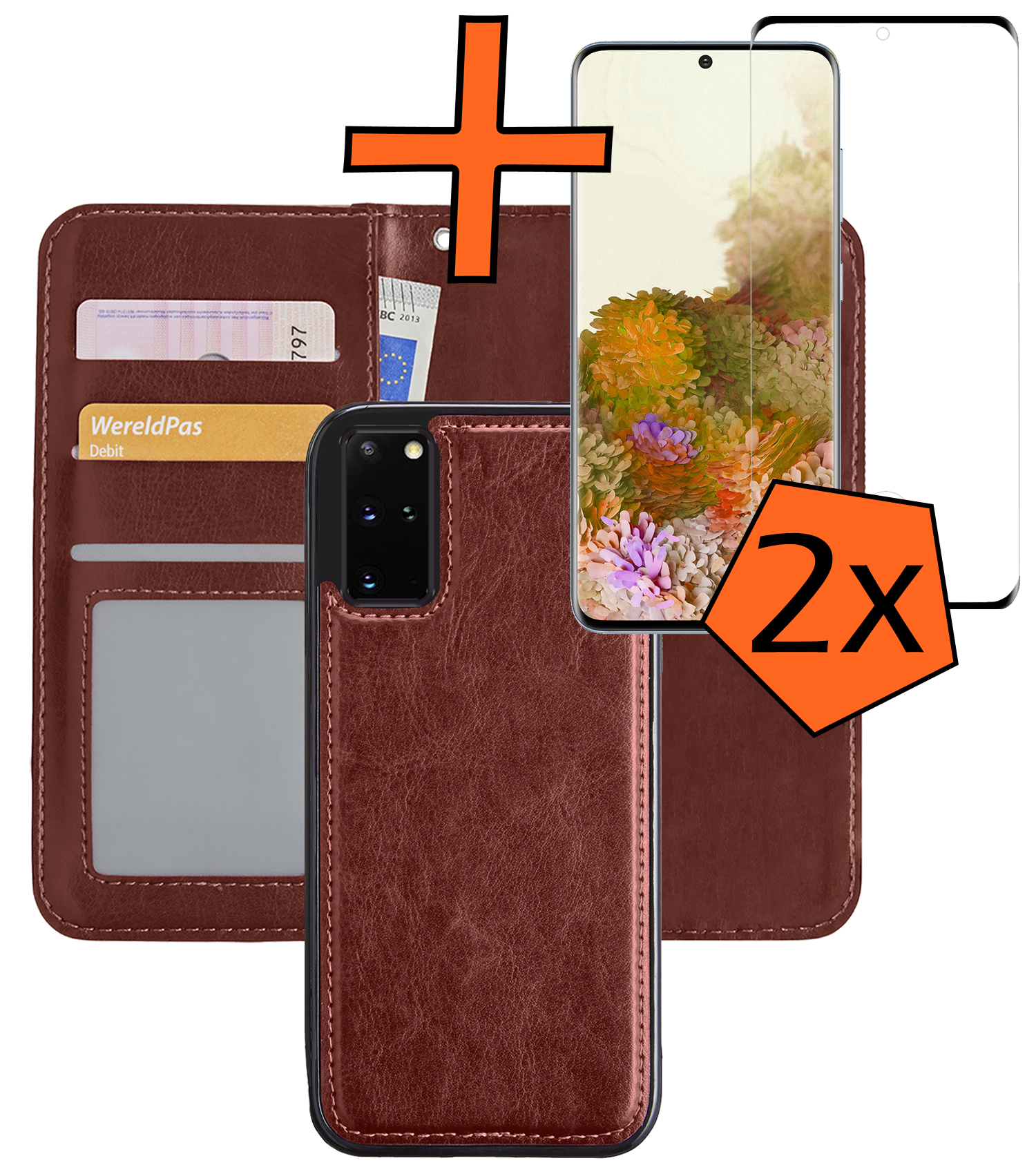Nomfy Hoesje Geschikt voor <model> Hoesje 2-in-1 Bookcase Hoes Case Uitneembaar Met 2x Screenprotector - Hoes Geschikt voor <model2> Hoes Cover - <color>