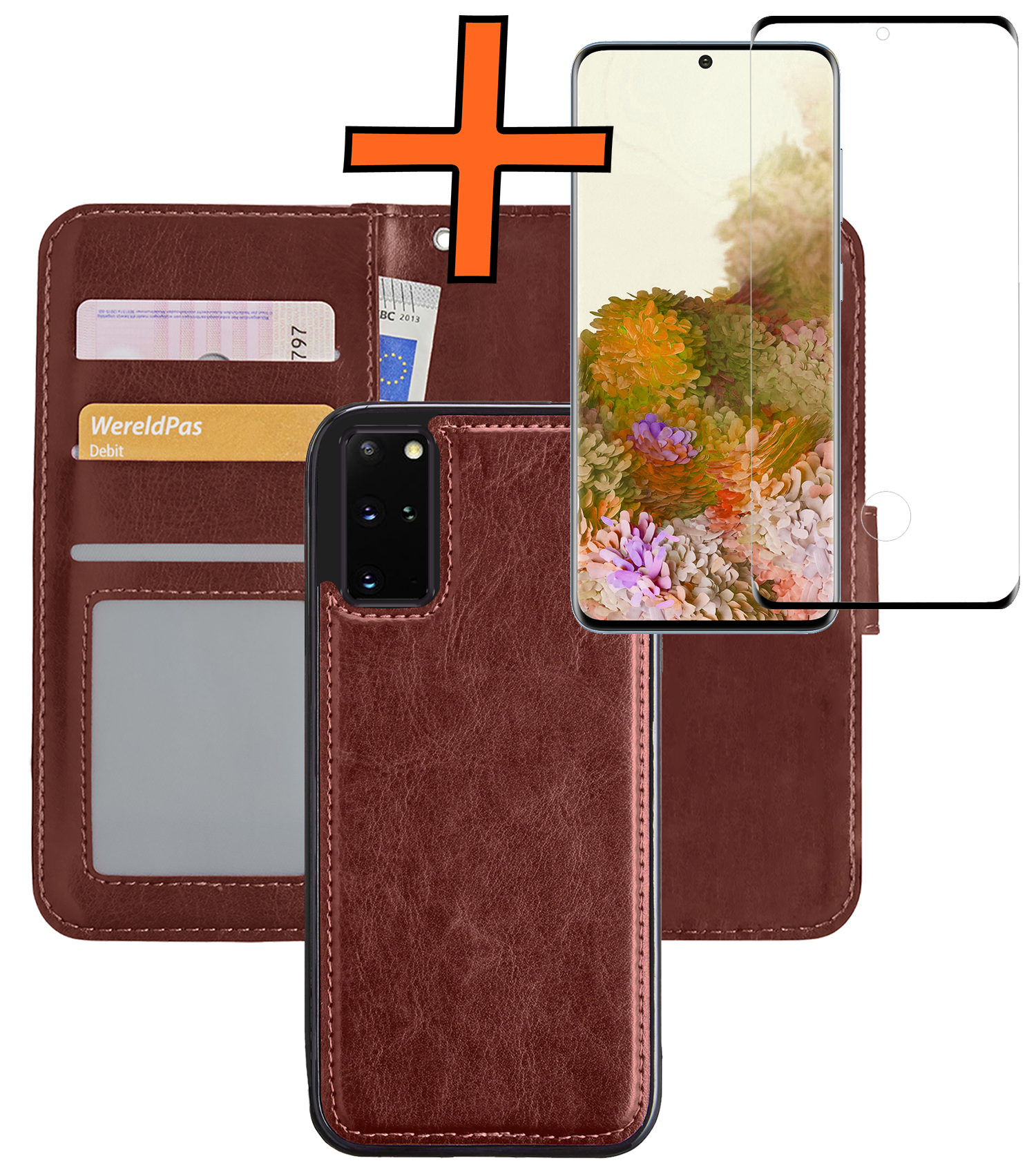 Nomfy Hoesje Geschikt voor <model> Hoesje 2-in-1 Bookcase Hoes Case Uitneembaar Met Screenprotector - Hoes Geschikt voor <model2> Hoes Cover - <color>