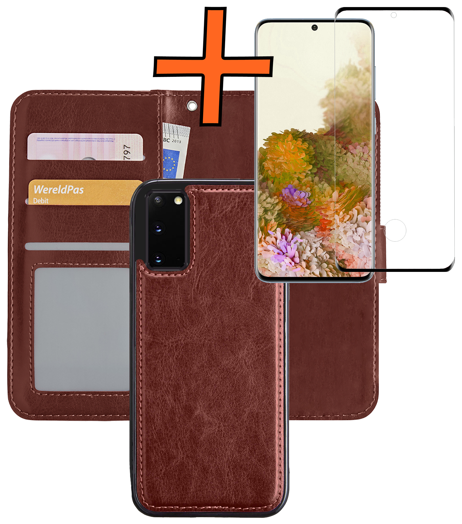 Nomfy Hoesje Geschikt voor <model> Hoesje 2-in-1 Bookcase Hoes Case Uitneembaar Met Screenprotector - Hoes Geschikt voor <model2> Hoes Cover - <color>