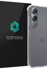 Forterra Hoesje Geschikt voor OnePlus Nord CE4 Lite Hoesje Siliconen Shock Proof Case Hoes - Hoes Geschikt voor OnePlus Nord CE4 Lite Hoes Cover Case Shockproof - Transparant