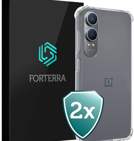 Forterra Forterra OnePlus Nord CE4 Lite Hoesje Shockproof - Transparant - 2 PACK