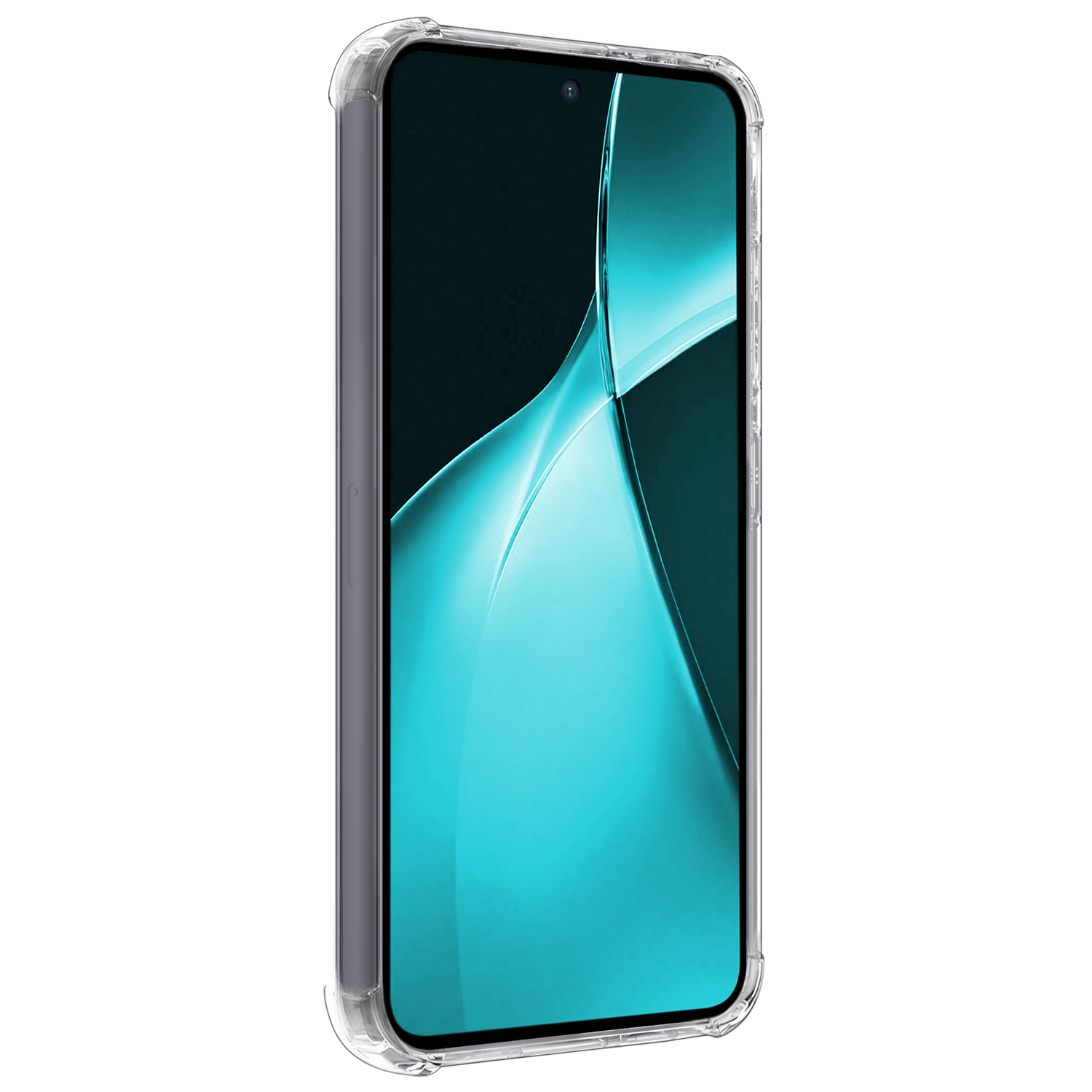 Forterra Hoesje Geschikt voor OnePlus Nord CE4 Lite Hoesje Siliconen Shock Proof Case Hoes Met Screenprotector - Hoes Geschikt voor OnePlus Nord CE4 Lite Hoes Cover Case Shockproof - Transparant