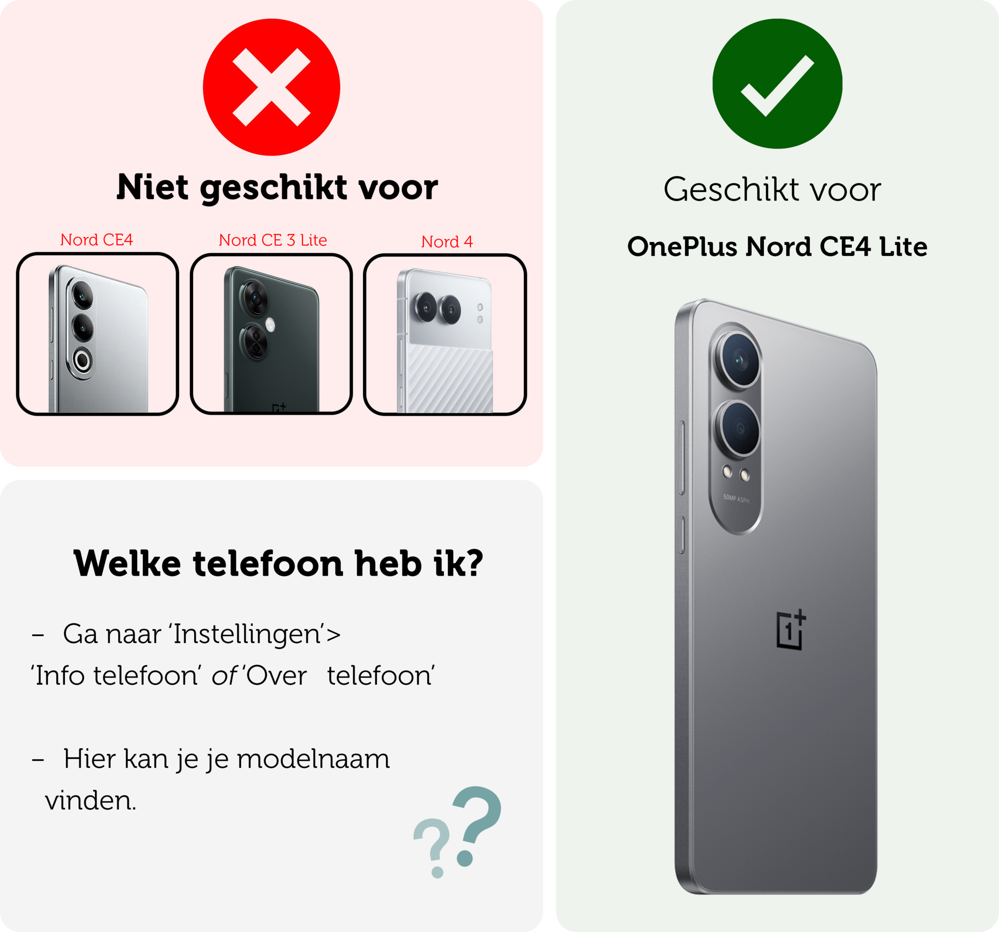 Forterra Hoesje Geschikt voor OnePlus Nord CE4 Lite Hoesje Siliconen Shock Proof Case Hoes Met Screenprotector - Hoes Geschikt voor OnePlus Nord CE4 Lite Hoes Cover Case Shockproof - Transparant